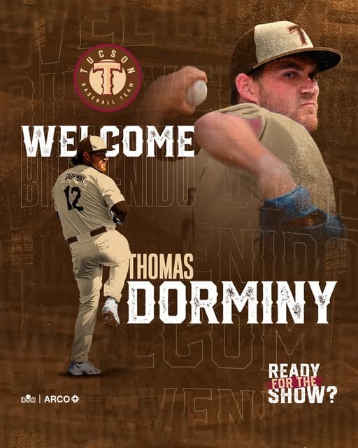 THOMAS DORMINY'S ARM ARRIVES TO BOOST TUCSON